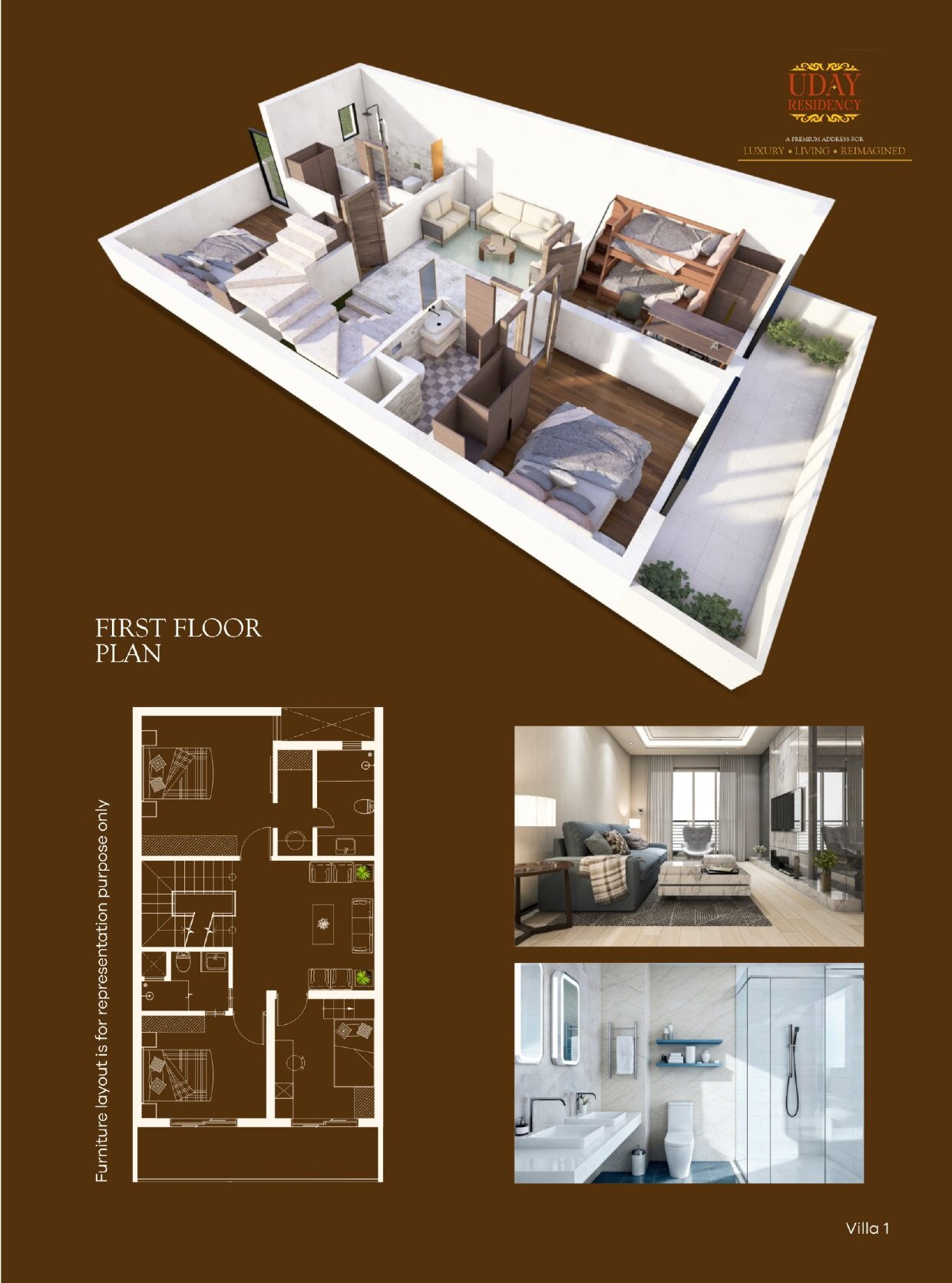 Villa 1 Interior Views