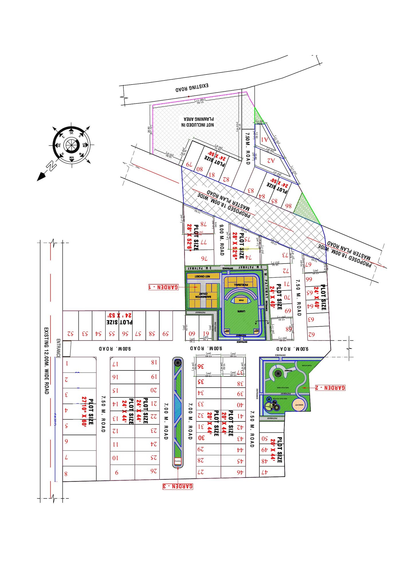 Uday Residency Colony Master Plan